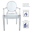 thumbnail image 2 of Chaise à accoudoirs en plastique Heavenly Collection pour salle à manger, 2 of 9