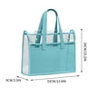 thumbnail image 3 of Transparent Document Bag Exam Specific Bag Subject Bag Hand- Book Bag Exam Paper Tutoring Bag Document Storage Bag, 3 of 5