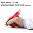 thumbnail image 3 of Weighted Big Fat Pens, Wide Handle Strengthen Muscles 5pcs Red Body Big Fat Ballpoint Pens  For Arthritis, 3 of 8