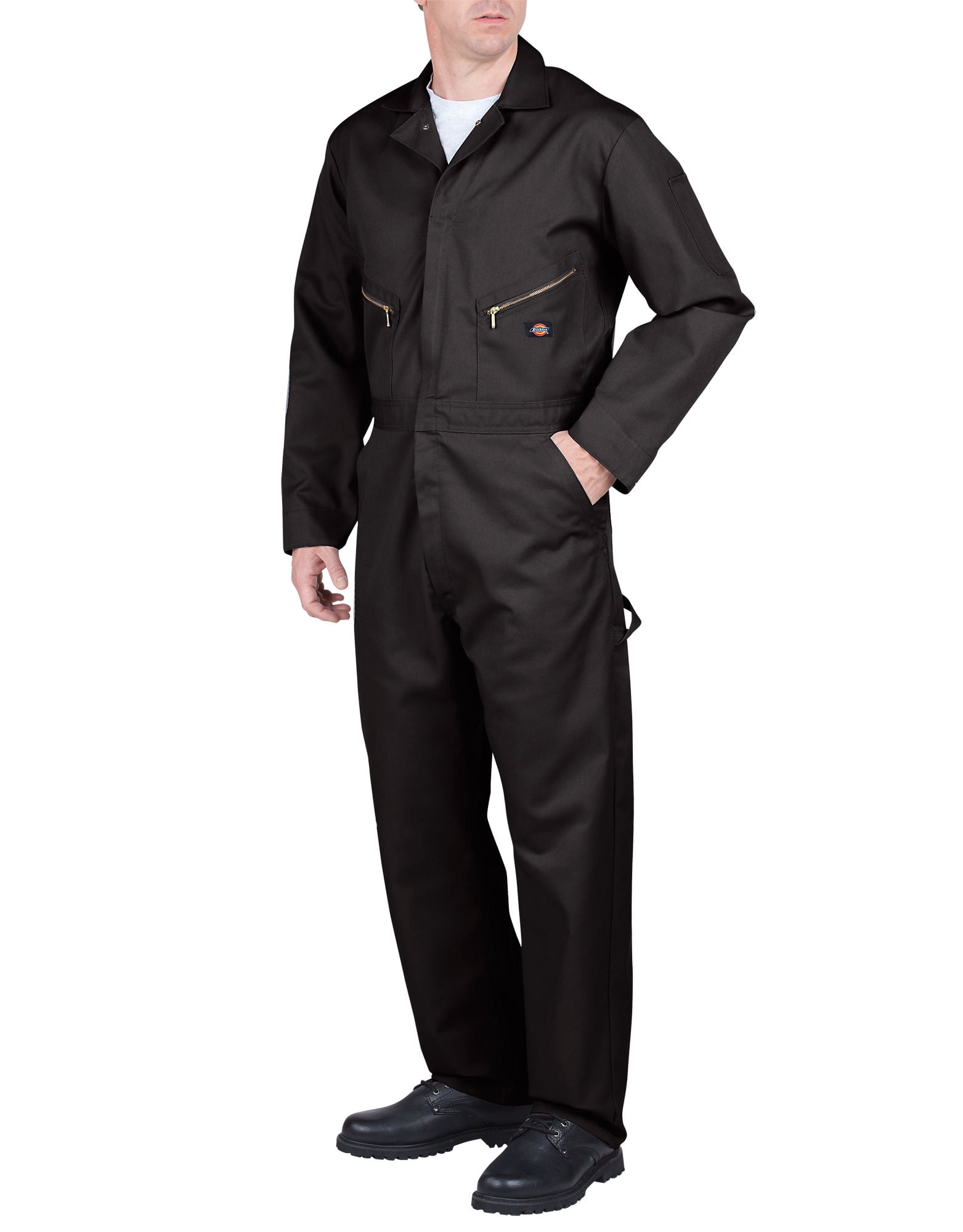 Dickies Mens Deluxe Blended Coveralls, S Regular, Black