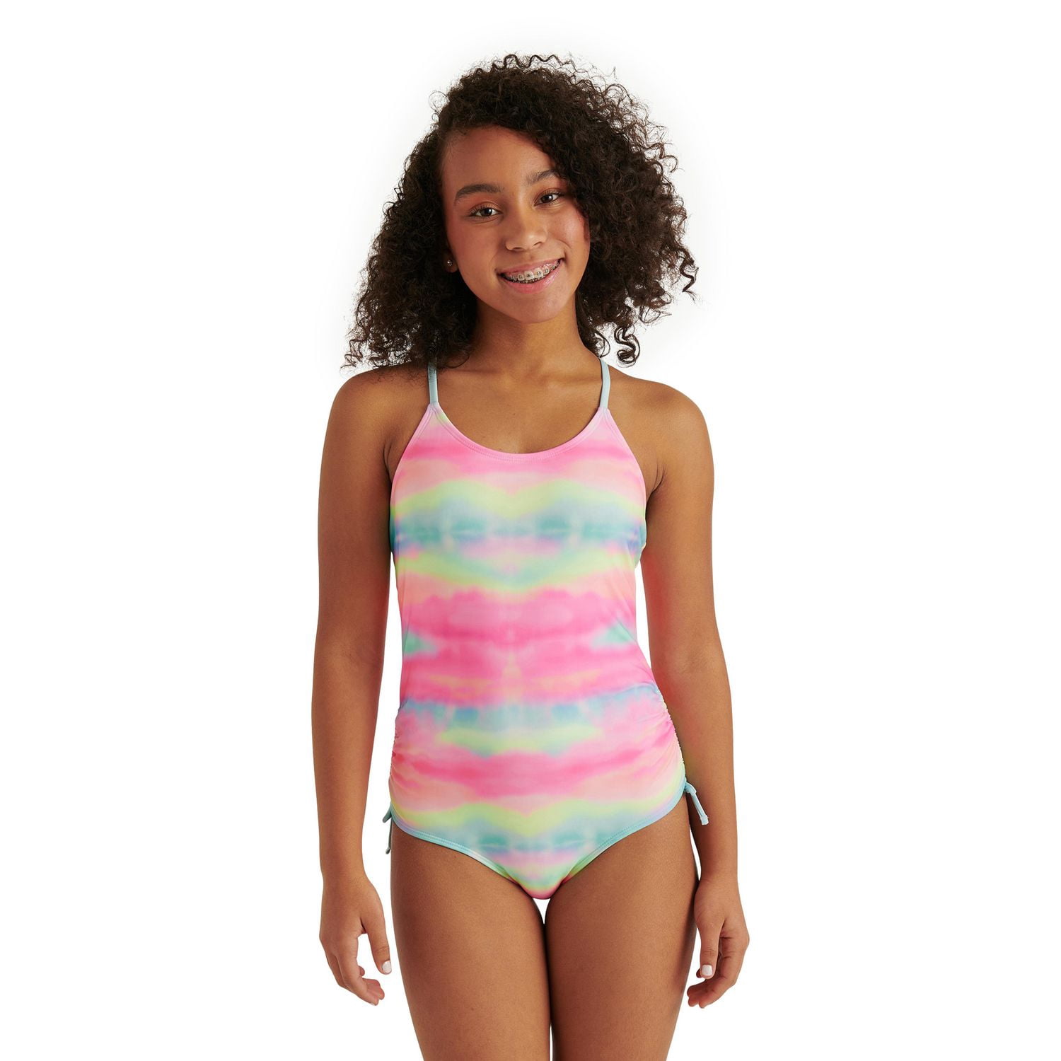 Maillot de bain 1 pièce à dos ouvert Justice pour filles