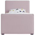 thumbnail image 3 of Meridian Furniture Lit Simple en Velours Rose Dillard, 3 of 6