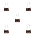 thumbnail image 3 of maskred Sac sous-Bras pour Femmes à la Mode et Polyvalent pour Tous les Jours Large Marron 5Set, 3 of 6
