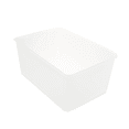 thumbnail image 1 of Storex Small Cubby Bin, Plastic Desk Organizer, Clear, 1-Count, 1 of 8