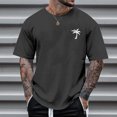 thumbnail image 2 of Kcodviy Homme Été Plage Petits Hommes Grande Taille Chemises Imprimé Arbre T-Shirt Grand Fils T-Shirts pour Hommes Blouse Manche Courte O T-Shirt Homme Col Hauts T-Shirt, 2 of 3