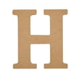 thumbnail image 1 of Plaid Unfinished Wood 5" Letter, H, 1 of 7