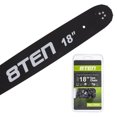 thumbnail image 2 of 8TEN Chainsaw Bar and Chisel Chain 18 inch 72DL for Husqvarna 450 Rancher MK1002912, 2 of 9