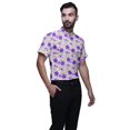thumbnail image 2 of BESTMAN Printed Shirts For Men Short Sleeve Button Down Casual Cotton Shirt, 2 of 5