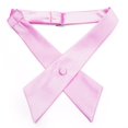thumbnail image 3 of TOPTIE Nœud Papillon Croisé Ajustable en Polyester pour Uniforme Scolaire pour Femmes, Rose, 3 of 10