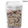 thumbnail image 1 of MesaSe Clear Plastic Sealed Food Tank Moisture-proof Fresh-keeping Storage Box Snack Cereal Jar Container  Yellow  M, 1 of 10