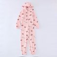 thumbnail image 1 of Combinaison pour Femmes, Pyjama à Manches Longues pour Femmes, Justaucorps, Tenues de Nuit, Combinaison à Capuche, Combinaisons d'Automne pour Femmes 2023 en Liquidation, 1 of 9