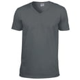 thumbnail image 1 of Gildan Mens Soft Style V-Neck Short Sleeve T-Shirt, 1 of 5