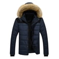 thumbnail image 1 of Mikilon Men's Stand-up Collar Winter Casual Padded Cotton Jacket, 1 of 3