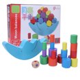 thumbnail image 1 of Baby Early Learning Toy Wooden Cute Moon Balancing Blocks Children Kid Game Toy, 1 of 11