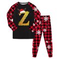 thumbnail image 1 of Huesdet Ensemble pour Garçons et Filles Pantalon Long Manches Longues Col Rond Imprimé 3D (6-7 Ans, Vert), 1 of 4