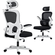 HOMCOM Ergonomic Office Chair, Mesh Desk Chair with Lumbar Support, Black