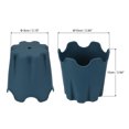 thumbnail image 2 of Unique Bargains 4' Silicone Round Flower Pot Planter Decorative Container, Green 4 Pack, 2 of 5