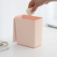 thumbnail image 4 of Vaidha Desktop Trash Can With Lid Plastic Push Trash Can Small Countertop Trash Can For Office Dresser, 4 of 5