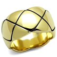 thumbnail image 1 of Alamode TK2803-8 Bague en Acier Inoxydable Or IP pour Femmes Sans Pierre - Taille 8, 1 of 1
