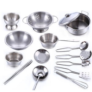 Jindong Jouer Cuisinières Enfants Cadeau Pcs Utensiles Set Jouets Pots Cuisine Pans Maison 16 Éducation