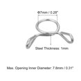 thumbnail image 2 of Unique Pinces de Tuyau de Conduite de Carburant Bargains, 100 Pack 7mm 304 Brides de Ressort de Tube de Fil Unique en Acier Inoxydable (Argent), 2 of 5