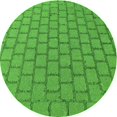 thumbnail image 1 of Ahgly Tapis d'Intérieur Lavable en Machine Carré Transitionnel Vert Néon, 3 Pieds Carré, 1 of 7