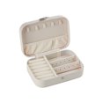 thumbnail image 1 of Bdday Travel Portable Zipper Jewellery Box Leather Jewellery Box Ring Necklace Jewellery Storage Box Earrings Earring Case, 1 of 6