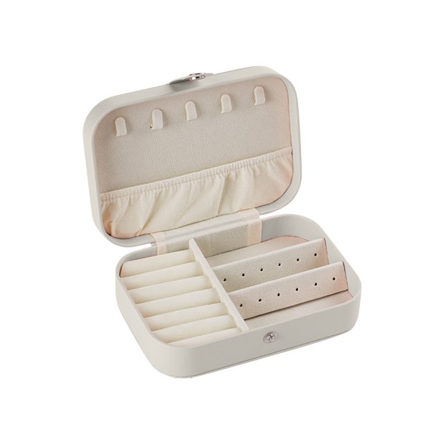 Bdday Travel Portable Zipper Jewellery Box Leather Jewellery Box Ring Necklace Jewellery Storage Box Earrings Earring Case