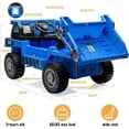 thumbnail image 3 of TROPOW Kids Cars Electric Ride On,Ride on Dump Truck, 12V Kids Power 4Wheels Ride On Car with Remote Control, Ride on Car with Dump Bed, A Shovel, LED Light, 3 Speeds, Music, 3 of 7