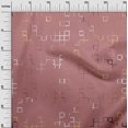 thumbnail image 3 of oneOone Cotton Jersey Dark Peach Fabric Geometric Sewing Craft Projects Fabric Prints By Yard 58 Inch Wide, 3 of 5