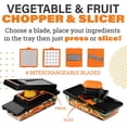 thumbnail image 4 of Nutrislicer XL Madoline Slicer Vegetable Chopper Cheese Grater Kitchen Food Dicer Veggie Potato Cutter 4 Blades Black, 4 of 7