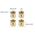 thumbnail image 2 of Wekity M3x10mm Female Thread Knurled Nuts Hx4mm OD Brass Threaded Insert Embedment Nuts Hydraulic Welded Joint Injection Molding Assortment Kit for 3D Printing Injection Molding 100PCS-0621, 2 of 5