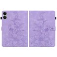 thumbnail image 1 of XYX Tablet Case for Redmi Pad Pro 12.1 inch 2024 Released, Lily Flower Pattern PU Leather Multiple Viewing Angles Stand Slim Folio Tablet Cover (Purple), 1 of 7