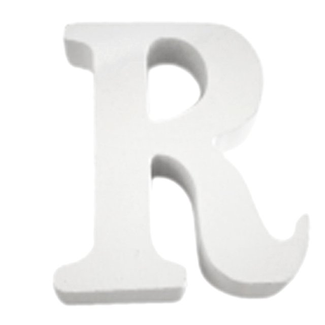 Agiferg Wood Wooden Letters White Alphabet Wedding Birthday Party Home Decorations R