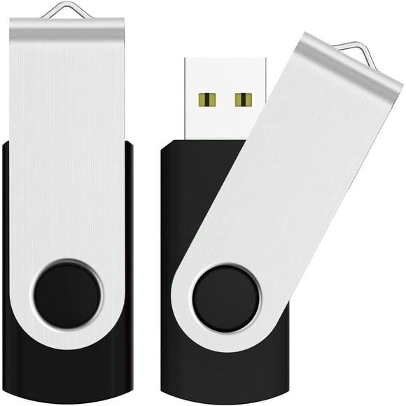 32 Go 2 Pcs Clé USB 2.0 Clé USB Clé Mémoire, (32 Go*Lot de 2 Noir)