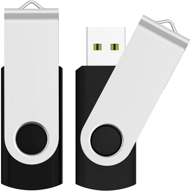 4 Go 2 Pcs Clé USB 2.0 Clé USB Clé Mémoire, (4 Go*Lot de 2 Noir)