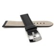 thumbnail image 4 of Extra Long (XL), 24mm Classic Leather Buffalo Pattern Watch Strap Band, Stainless Steel Buckle, 4 of 7
