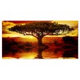 thumbnail image 2 of Designart - Lonely Tree in African Sunset - Oversized African Landscape Canvas Art, 2 of 2
