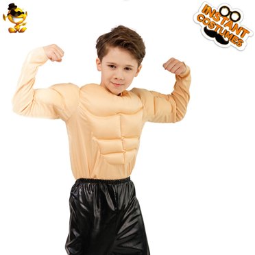 Chandail pour Garçon, Chandail de Musculation Fort, Chandail de Musculation Factice, Chandail de Poitrine, Vêtement Sec, Hauts pour Tout-Petits Garçons, Chandail Athlétique Jeunesse, Chandail à Manches Longues pour Enfant, Chandail Sec, T-Shirts Graphiques pour Garçons Adolescents, Petit Vêtement pour Garçon, Grands Garçons