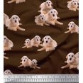 thumbnail image 1 of Soimoi Rayon Fabric Golden Retriever Dog Fabric Prints by Yard 42 Inch Wide, 1 of 3