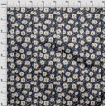 thumbnail image 4 of oneOone Tissu en Coton Flex Bleu Marine Floral Rétro Tissu pour Robe Tissu Imprimé au Mètre 40 Pouces de Large, 4 of 5
