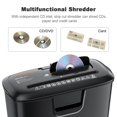 thumbnail image 3 of Bonsaii Paper Shredder for Home Use, 8-Sheet StripCut Home Office Shredder, CD/Credit Card Shredder Machine with Overheat Protection, 3.4 Gallons Wastebasket, 3 of 7