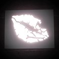 thumbnail image 2 of ORUYROP High Intensity Reflective Vinyl Death Kiss Skull Crossbones Lips Decal Bumper Sticker-Cars, Motorcycles, Helmets, Wind Screens, laptops (18 inches Wide, White/Silver/Chrome), 2 of 6