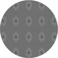 thumbnail image 1 of Ahgly Company Tapis d'Intérieur Ronds Transitionnels Gris Gray Lavables à la Machine, 5 Pieds Rond, 1 of 7