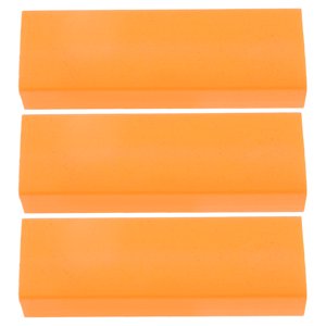 OULII Gentle Rubber Abradant Cleaner for Dishes and Pans Orange Color Safe for 3pcs