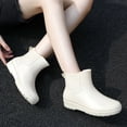 thumbnail image 2 of Kcodviy Slip Women's Rain Shoes Womens Designer Booties Korean Version Solid Color Winter Boots for Men Short Tube Women's Water Boot Winter for Men Shoes, 2 of 5