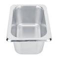 thumbnail image 4 of CUITING Plats pour Laver, Plateaux de Buffet Alimentaires en Acier Inoxydable, Plats Carrés, Contenant Alimentaire, 4 of 7