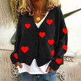 thumbnail image 1 of LOVZFMLL Cardigan for Women‘s Casual Cardigan Button Printed Fashion Jacket Coat, 1 of 4