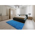 thumbnail image 4 of Ahgly Company Indoor Rectangle Mid-Century Modern Deep SkyBlue Oriental Area Rugs, 8' x 10', 4 of 6