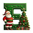 thumbnail image 2 of Nilvkv 26 Letters Christmas Tree Decoration Pendant Christmas Tree Ornaments Personalized DIY Christmas Ornaments Christmas Decoration Xmas Tree Hanging Decor Feature, 2 of 6